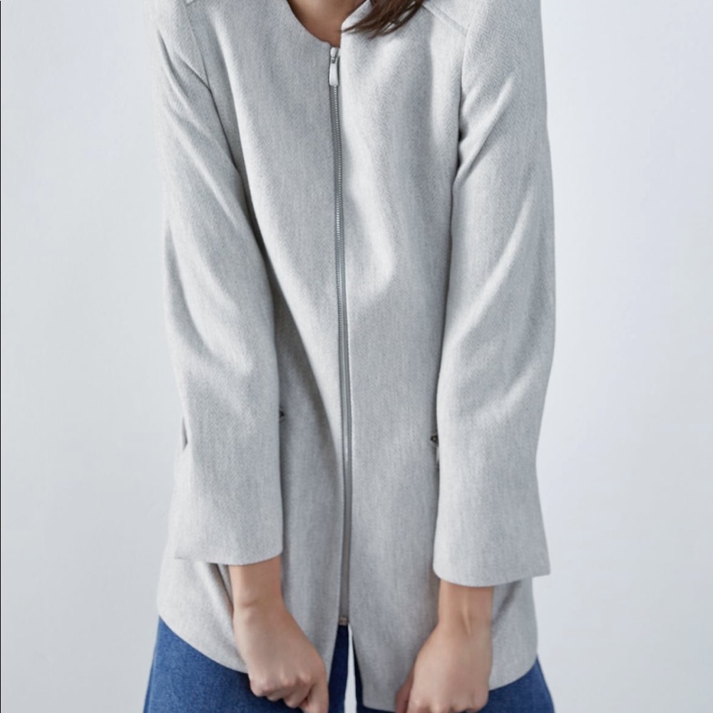 ✨Zara Chic Grey Coat✨